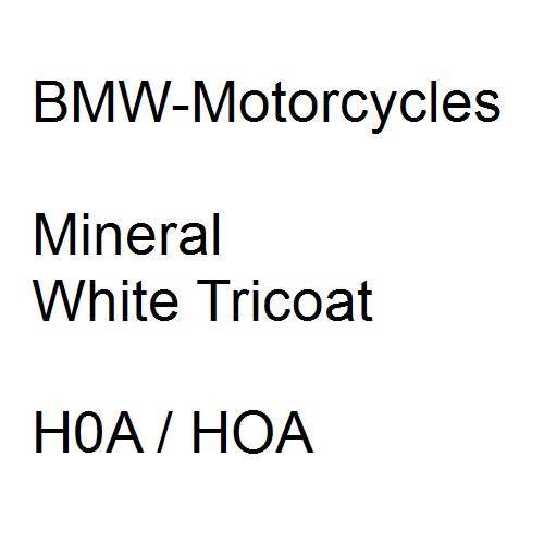 BMW-Motorcycles, Mineral White Tricoat, H0A / HOA.